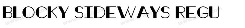 Blocky Sideways Regu字体转换